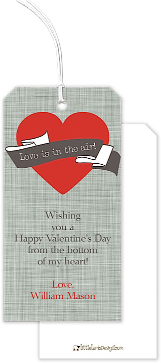 Hanging Gift Tags by Little Lamb Design (Heart - Valentine's Day)