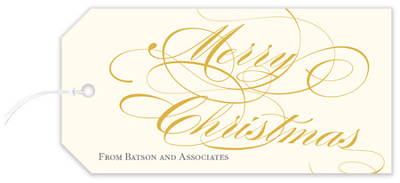 Hanging Gift Tags by Little Lamb Design (Intricate Merry Christmas) Hanging Gift Tags by Little Lamb Design (Intricate Merry Christmas)