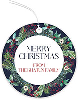 Hanging Gift Tags by Little Lamb Design (Floral Berry Round)