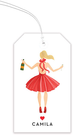 Hanging Gift Tags by Modern Posh (Holiday Girl with Champagne Blonde)