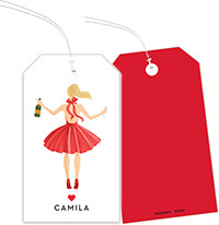 Hanging Gift Tags by Modern Posh (Holiday Girl with Champagne Blonde)