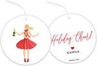 Hanging Gift Tags by Modern Posh (Holiday Girl with Champagne Blonde)