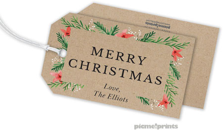 Hanging Gift Tags by PicMe Prints (Berries & Blooms Kraft) Hanging Gift Tags by PicMe Prints (Berries & Blooms Kraft)