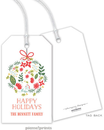 Hanging Gift Tags by PicMe Prints (Kissing Ball)