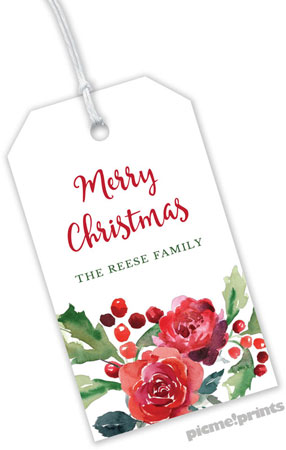 Hanging Gift Tags by PicMe Prints (Roses & Holly)