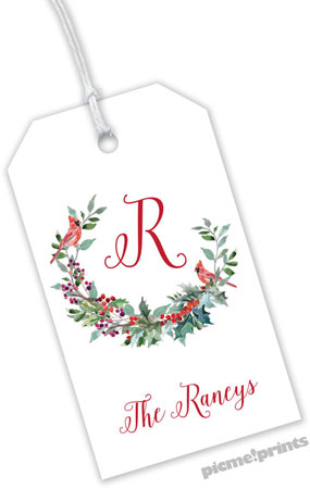 Hanging Gift Tags by PicMe Prints (Cardinals & Holly) Hanging Gift Tags by PicMe Prints (Cardinals & Holly)