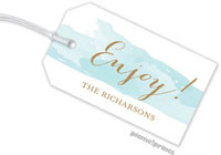 Hanging Gift Tags by PicMe Prints (Brushstroke Aqua)