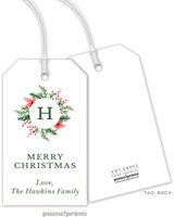 Hanging Gift Tags by PicMe Prints (Berries & Blooms Wreath White)