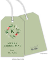 Hanging Gift Tags by PicMe Prints (Berries & Blooms Wreath Cedar)