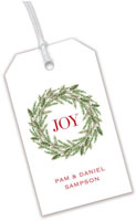 Hanging Gift Tags by PicMe Prints (Evergreen Wreath)