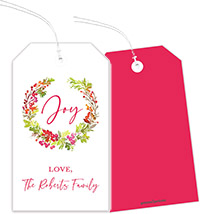 Hanging Gift Tags by PicMe Prints (Vibrant Wreath)