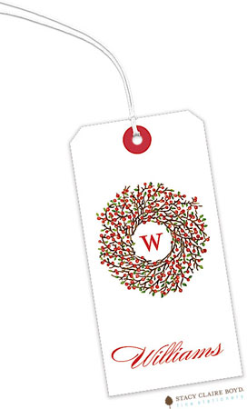 Hanging Gift Tags by Stacy Claire Boyd (Berry Wreath)