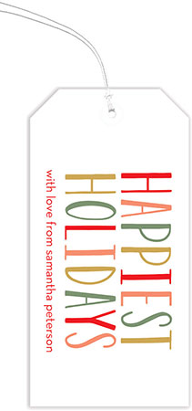 Holiday Hanging Gift Tags by Stacy Claire Boyd (Happiest Holidays)