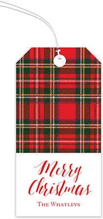 Holiday Hanging Gift Tags by Stacy Claire Boyd (Holiday Plaid)