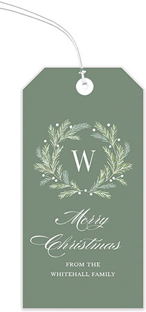 Holiday Hanging Gift Tags by Stacy Claire Boyd (Rosemary Wreath)