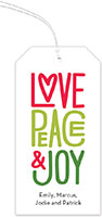 Holiday Hanging Gift Tags by Stacy Claire Boyd (Love Peace & Joy)