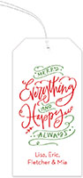 Holiday Hanging Gift Tags by Stacy Claire Boyd (Merry Everything and Happy Always)