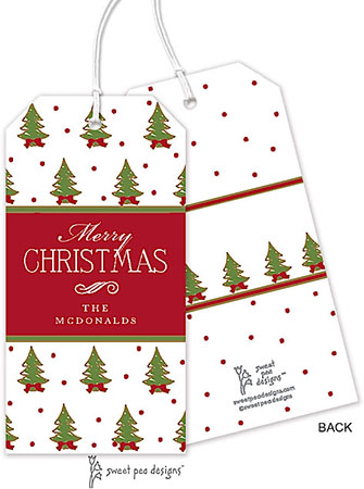 Hanging Gift Tags by Sweet Pea Designs (Christmas Trees)