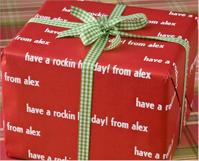 Name Maker Personalized Gift Wrap - Reno Red Name Maker Personalized Gift Wrap - Reno Red