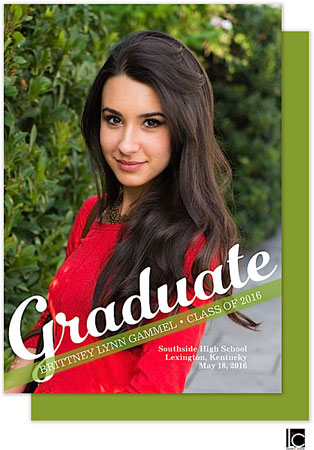 Lauren Chow Graduation Digital Photo Announcements - Simply Stated (Grad Sale 2022)