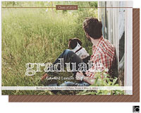 Lauren Chow Graduation Digital Photo Announcements - Textured Type (Grad Sale 2022)