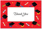 Masterpiece Studios - Red Graduation Thank You Note Card (Graduation)