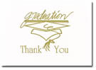 Masterpiece Studios - Gold Graduation Thank You Note Card (Graduation)