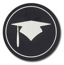 Masterpiece Studios - Hat Silhouette Foil Envelope Seals (Graduation)