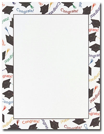 Imprintable Blank Stock - Graduation Letterhead by Masterpiece Studios