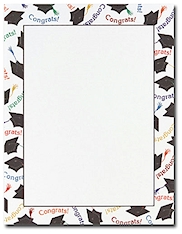 Imprintable Blank Stock - Graduation Letterhead by Masterpiece Studios