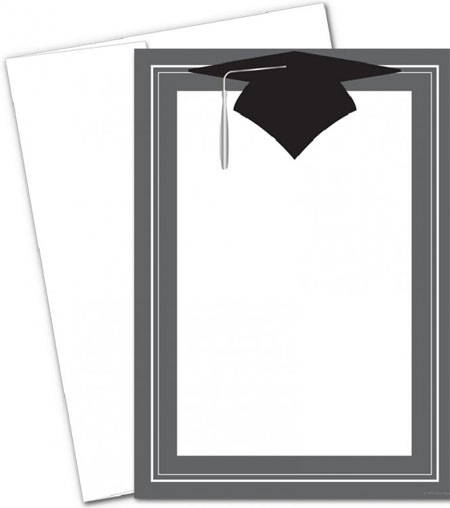 Masterpiece Studios - Class Hat Graduation Flat Card Invitation