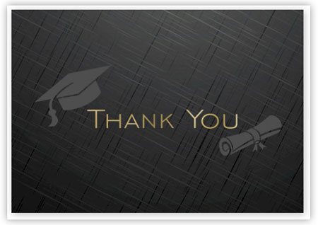 Masterpiece Studios - Gold Grad Foil Thank You (Graduation)