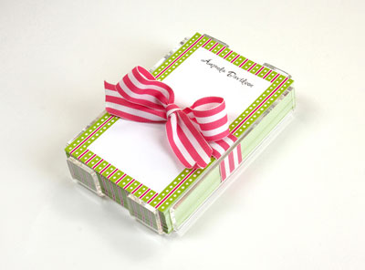 Great Gifts by Chatsworth - Robin's Rockin' Memos - Hot Pink Stripes