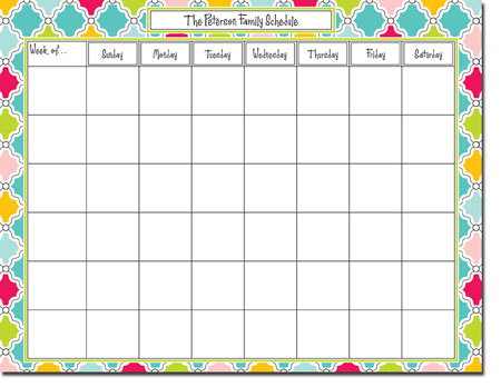 Great Gifts by Chatsworth - Weekly Calendar Pads (Color Appeal)