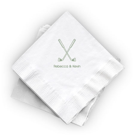 Great Gifts by Chatsworth - Cocktail Napkins (Golf Clubs)