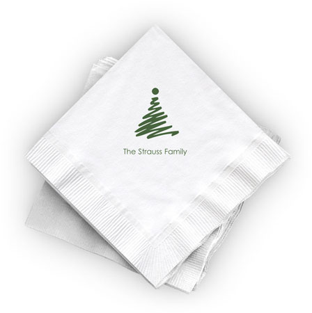 Great Gifts by Chatsworth - Cocktail Napkins (Christmas Tree)