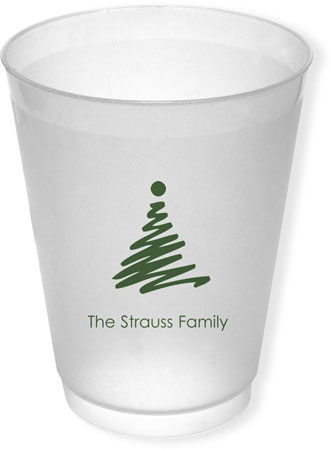 Great Gifts by Chatsworth - Reusable Flexible Cups (Christmas Tree)