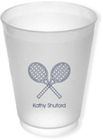 Great Gifts by Chatsworth - Reusable Flexible Cups (Tennis Racquets)