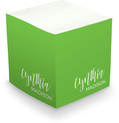 Great Gifts by Chatsworth - Memo Cubes/Sticky Notes (Create-Your-Own - Name)