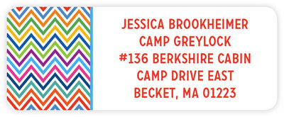 Great Gifts by Chatsworth - Address Labels (Bright Chevron)