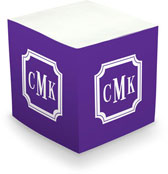 Great Gifts by Chatsworth - Memo Cubes/Sticky Notes (Create-Your-Own - Square Monogram)