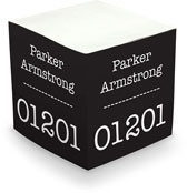 Great Gifts by Chatsworth - Memo Cubes/Sticky Notes (Create-Your-Own - Name & Zip Code)