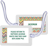 Great Gifts by Chatsworth - Luggage/ID Tags (Rustic Chevron)