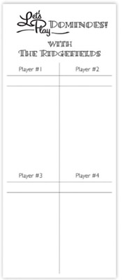 Great Gifts by Chatsworth - Let's Play Dominoes Game Pad