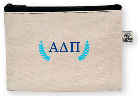 Sorority Cosmetic Bags by Donovan Designs (Embroidered Greek Bittie Bag Stripe)