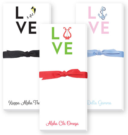 Sorority Notepads by Donovan Designs (Love Skinnie Sorority Notepad)