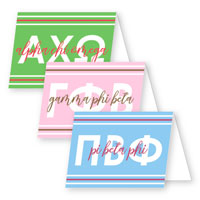 Sorority Stationery/Thank You Notes by Donovan Designs (Scripty Sorority Foldover)