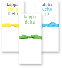 Sorority Notepads by Donovan Designs (Bright Skinnie Sorority Notepad)