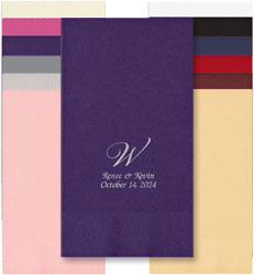 Serenity Personalized Foil Stamped Guest Towels by Embossed Graphics