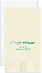 Celebration Personalized Flat Printed Guest Towels by Embossed Graphics